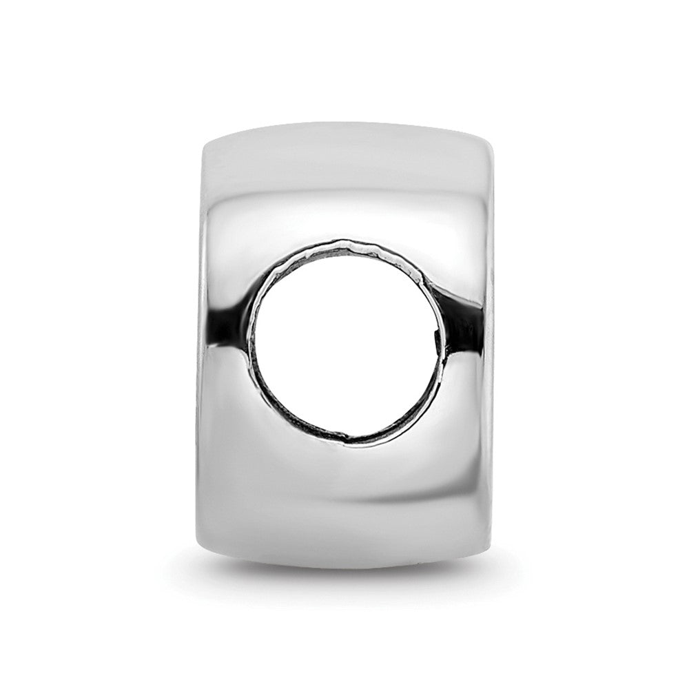 Sterling Silver Rhod-Pltd Logoart U. of Florida Enamel Double Logo Bead