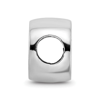 Sterling Silver Rhod-Pltd Logoart U. of Florida Enamel Double Logo Bead