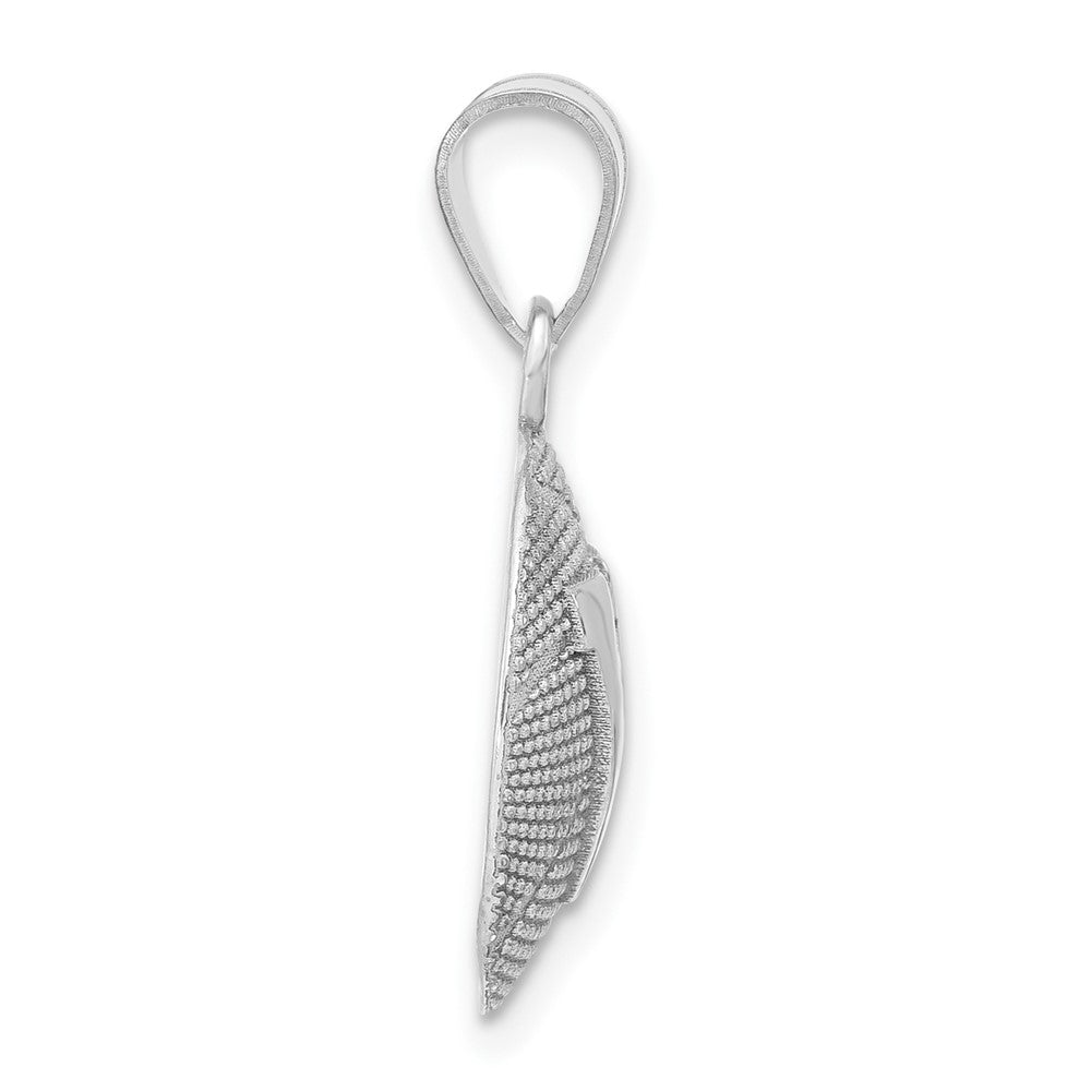 Sterling Silver Rhodium Plated Logoart University Of Virginia Basketball Pendant