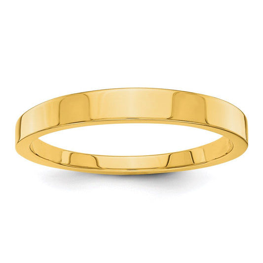 Solid 18K Yellow Gold 3mm Tapered Polished Men's/Women's Wedding Band Ring Size 7