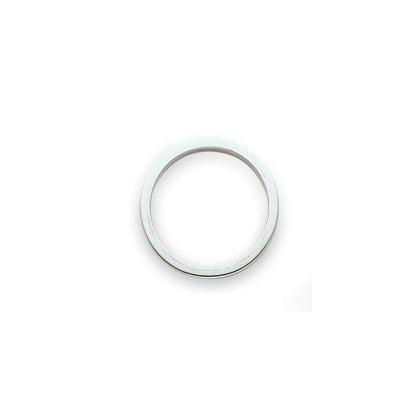 Solid 18K Yellow Gold White Gold 3mm Tapered Polished Men's/Women's Wedding Band Ring Size 8