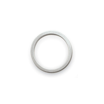 Solid 18K Yellow Gold White Gold 3mm Tapered Satin Men's/Women's Wedding Band Ring Size 6
