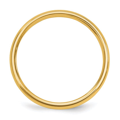 Solid 18K Yellow Gold Polished 2mm Men's/Women's Wedding Band Ring Size 8