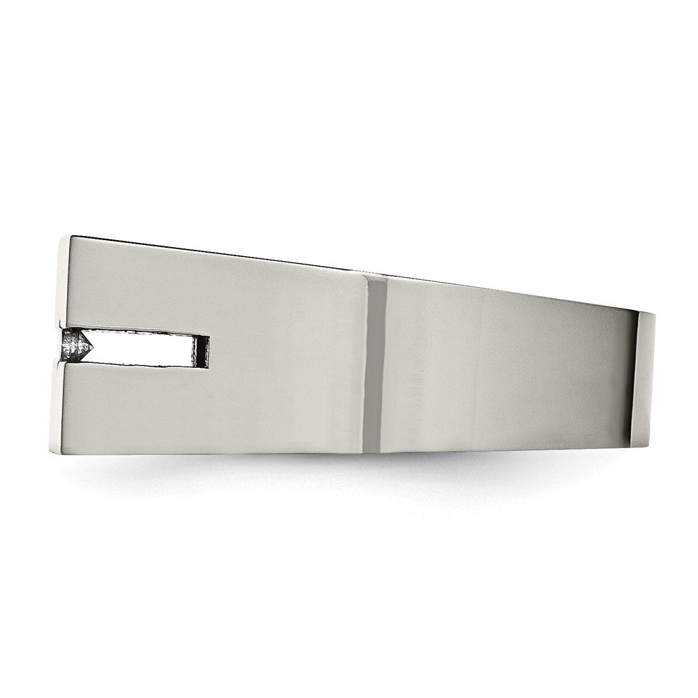 Titanium With Diamond Polished Band