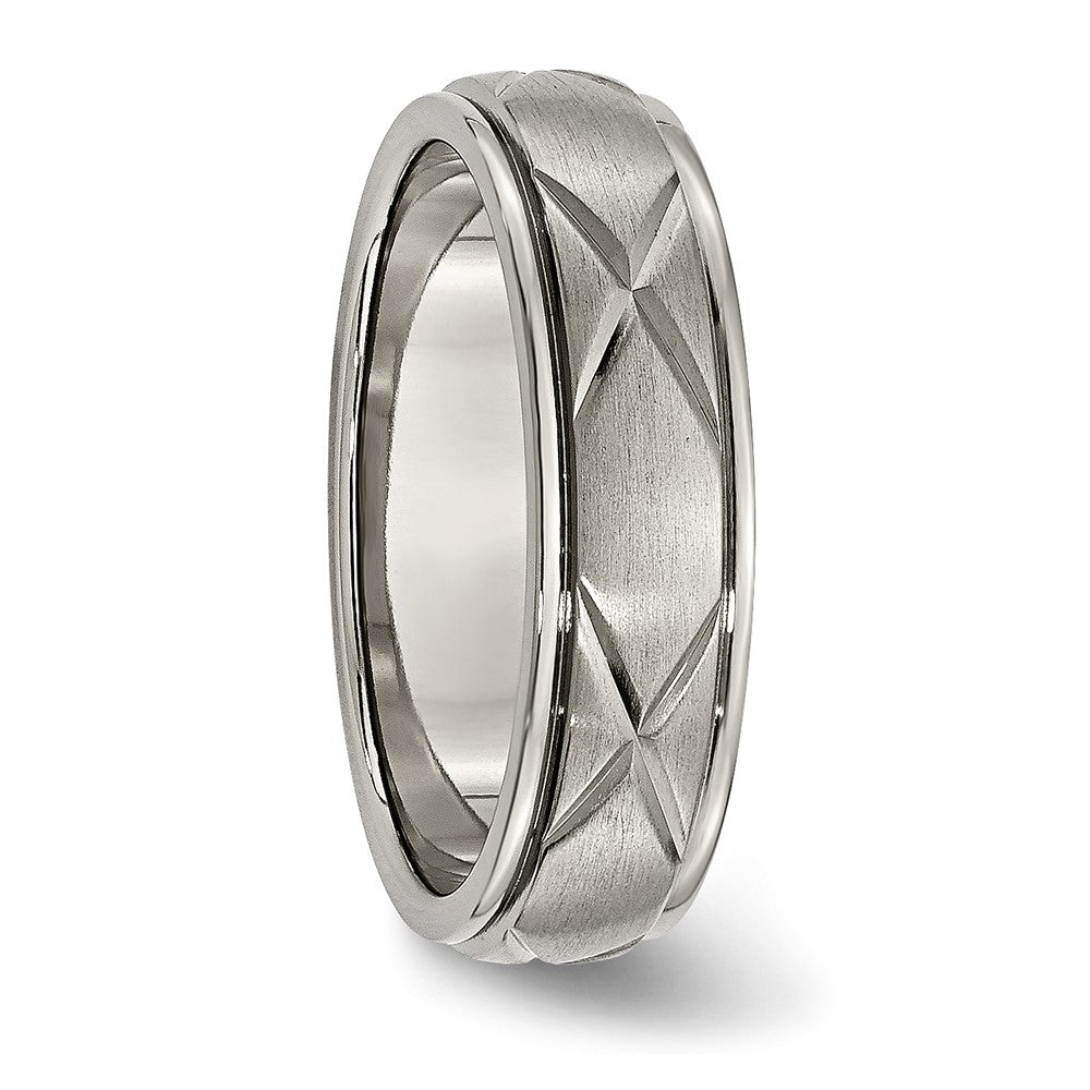 Titanium X Design 6mm Satin Band