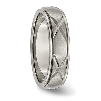 Titanium X Design 6mm Satin Band