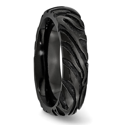 Titanium Black Ti Safari Domed 6.50mm Band