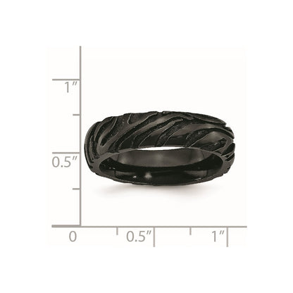 Titanium Black Ti Safari Domed 6.50mm Band