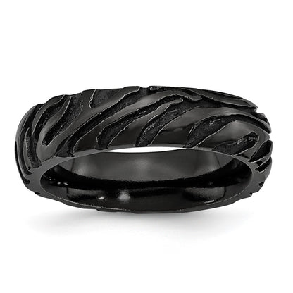 Titanium Black Ti Safari Domed 6.50mm Band