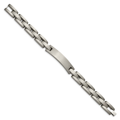 Titanium Chise Brushed 8.75 Inch Id Bracelet
