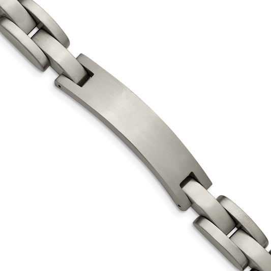 Titanium Chise Brushed 8.75 Inch Id Bracelet