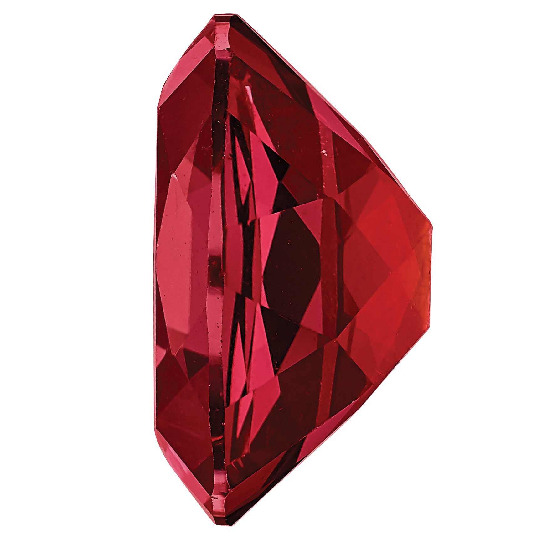 Gemstone Blazing Red Passion Topaz 8X6mm Antique Long Cushion