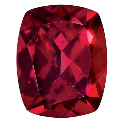 Gemstone Blazing Red Passion Topaz 8X6mm Antique Long Cushion