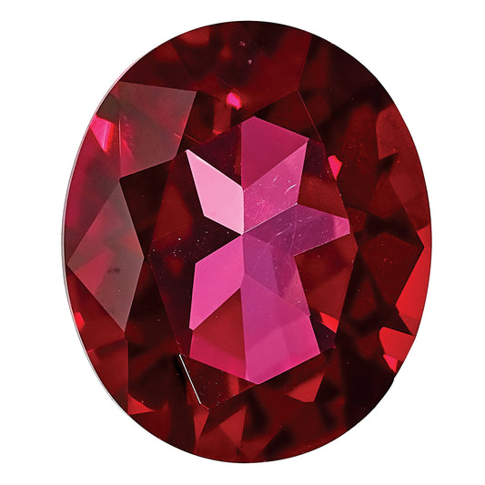 Gemstone Blazing Red Passion Topaz 12X10mm Oval