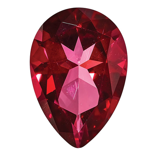 Gemstone Blazing Red Passion Topaz 10X7mm Pear
