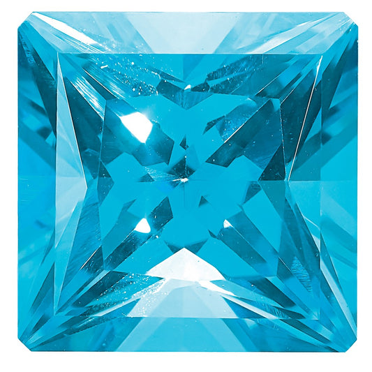 Gemstone Paraiba Passion Topaz 6mm Princess