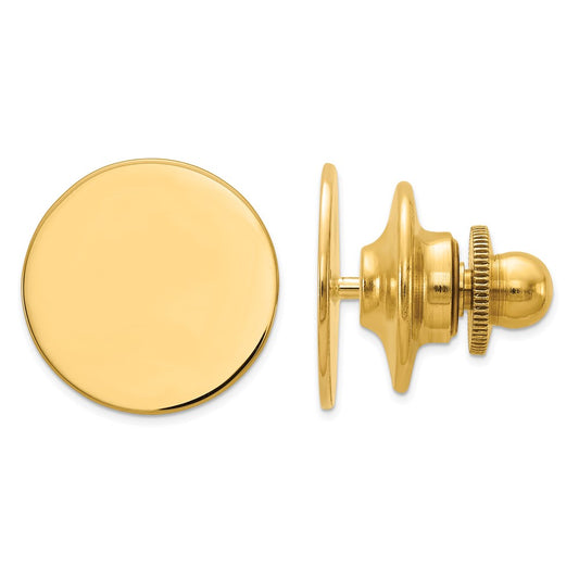 14K Yellow Gold Men'S Circular Tie Tac