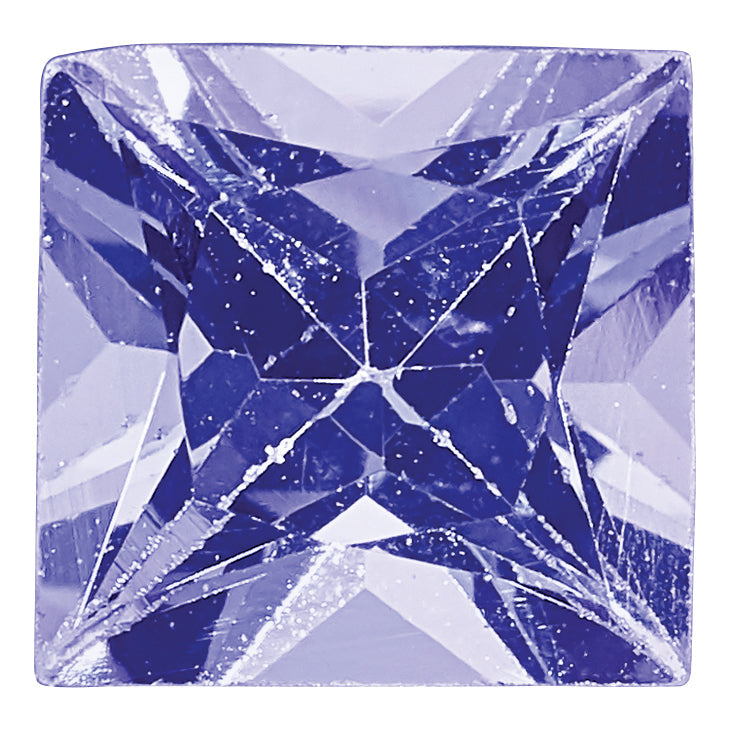 Gemstone Tanzanite A Quality 3mm Princess