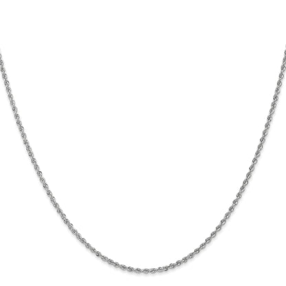 14k Yellow Gold 22 inch 1.5mm Regular Rope with Lobster Clasp Chain Necklace