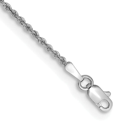 14k Yellow Gold 8 inch 1.5mm Regular Rope with Lobster Clasp Chain Bracelet
