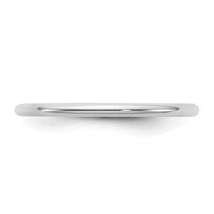 14K White Gold 1.5mm Standard Comfort Fit Band