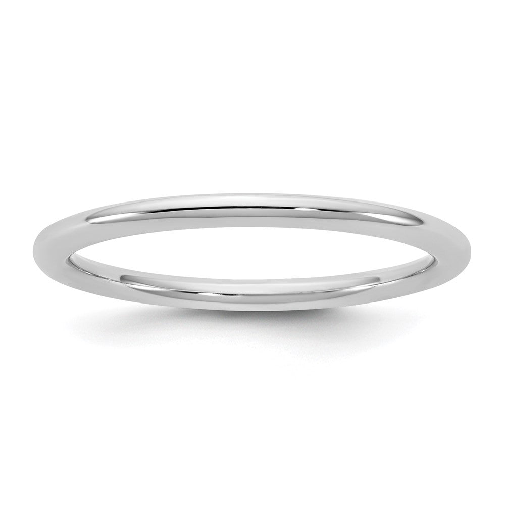 14K White Gold 1.5mm Standard Comfort Fit Band