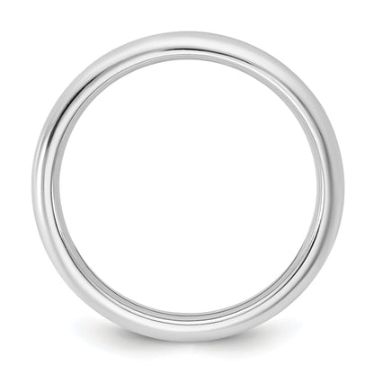 10K White Gold 10Kw 2.5mm Standard Comfort Fit Band Size 4.5