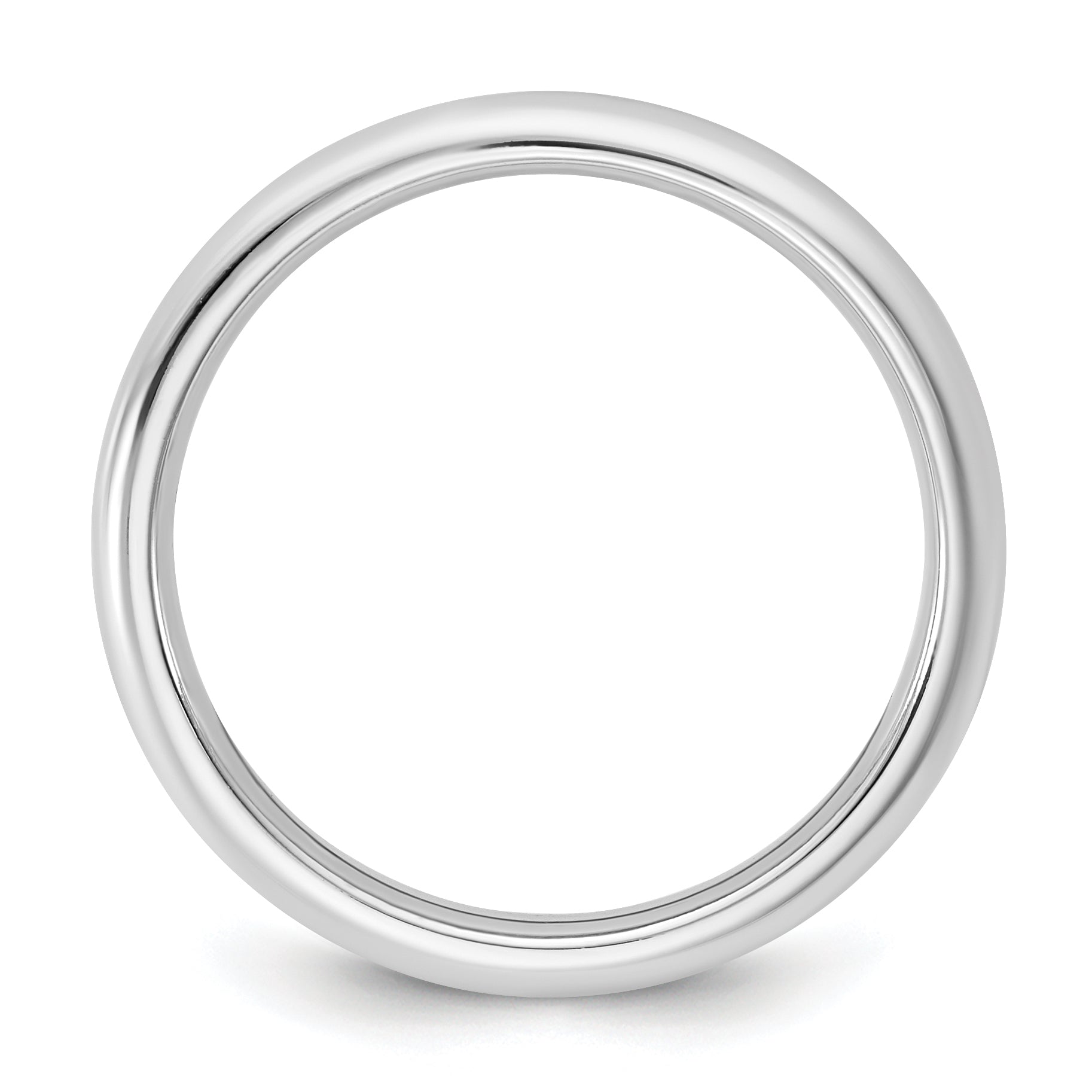 10K White Gold 10Kw 2.5mm Standard Comfort Fit Band Size 12