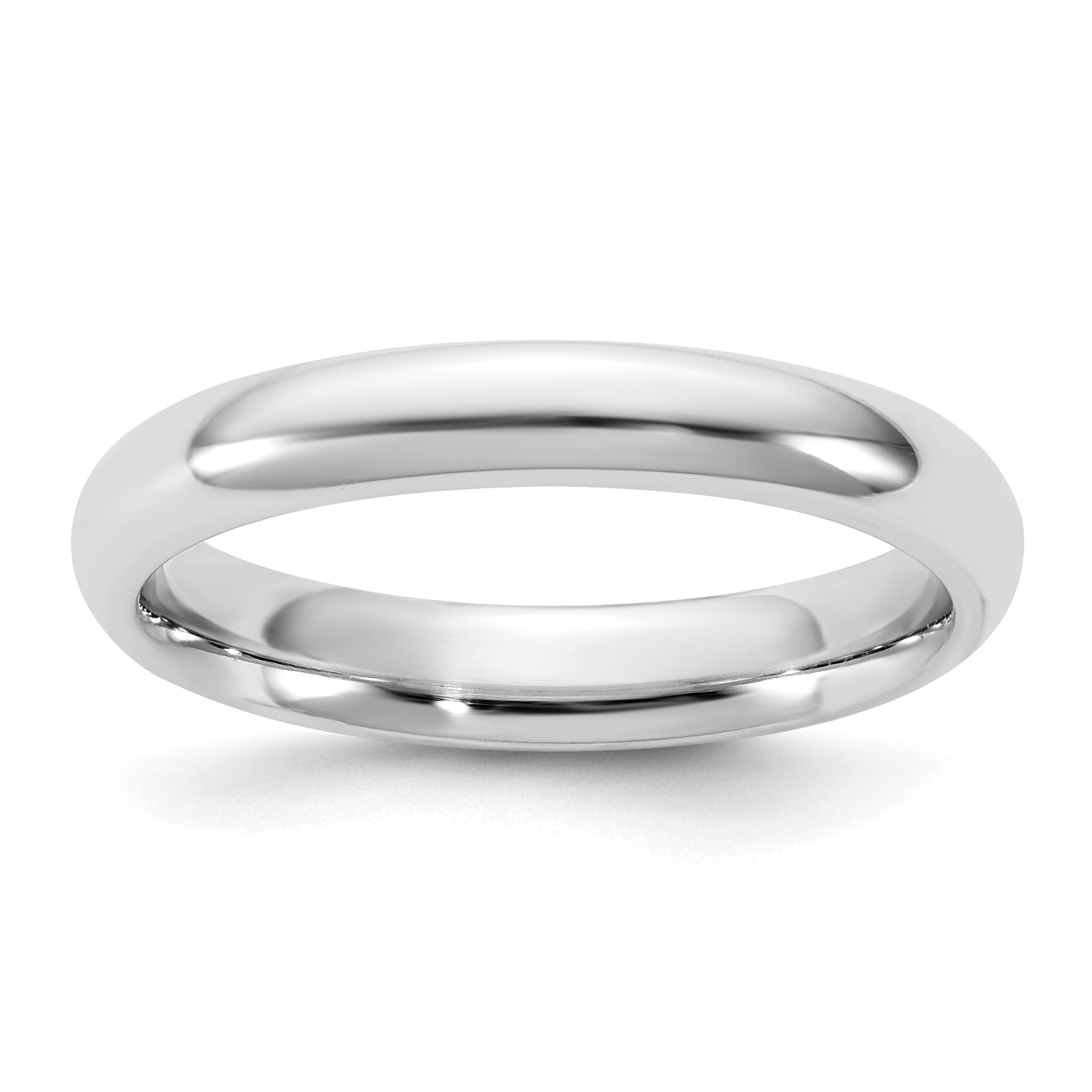10K White Gold 10Kw 3.5mm Standard Comfort Fit Band Size 10.5
