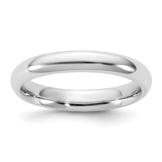 10K White Gold 10Kw 3.5mm Standard Comfort Fit Band Size 13