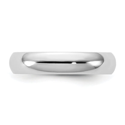 10K White Gold 10Kw 4.5mm Standard Comfort Fit Band Size 7.5