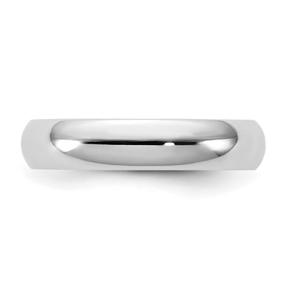 10K White Gold 10Kw 4.5mm Standard Comfort Fit Band Size 14