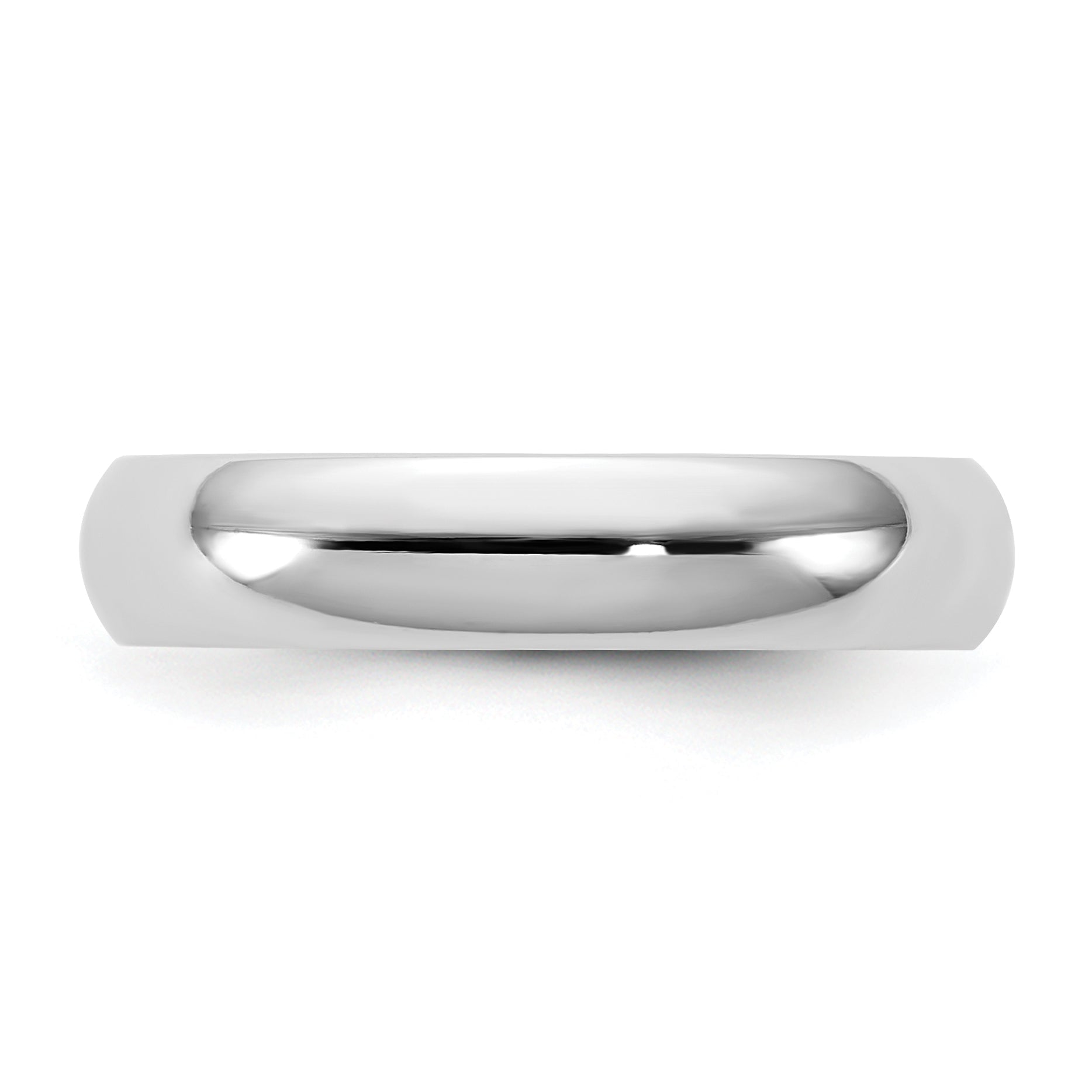 10K White Gold 10Kw 4.5mm Standard Comfort Fit Band Size 5