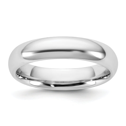 10K White Gold 10Kw 4.5mm Standard Comfort Fit Band Size 5.5