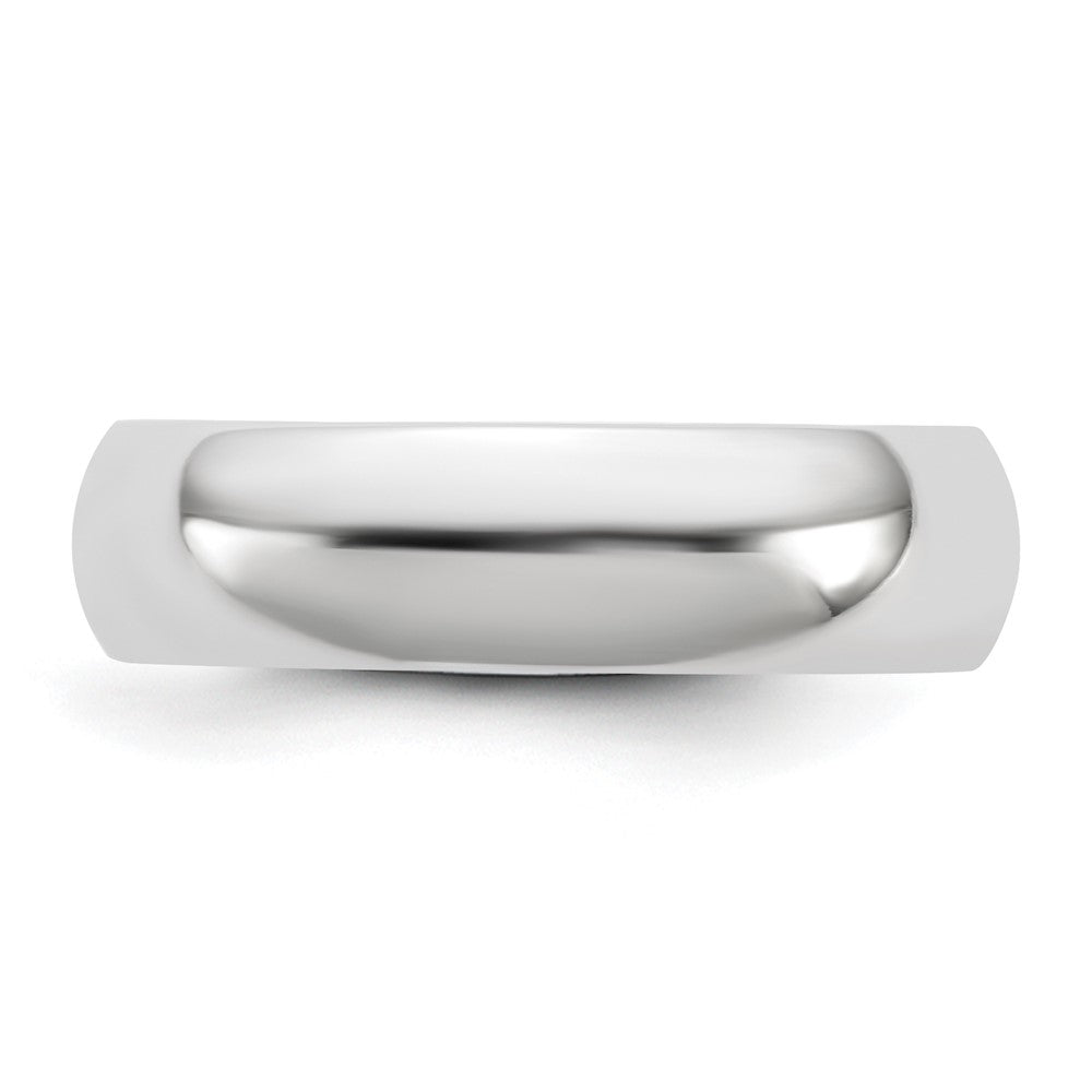 10K White Gold 10Kw 5.5mm Standard Comfort Fit Band Size 14