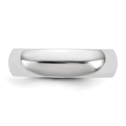 14K White Gold 5.5mm Standard Comfort Fit Band