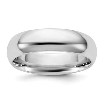 10K White Gold 10Kw 5.5mm Standard Comfort Fit Band Size 9