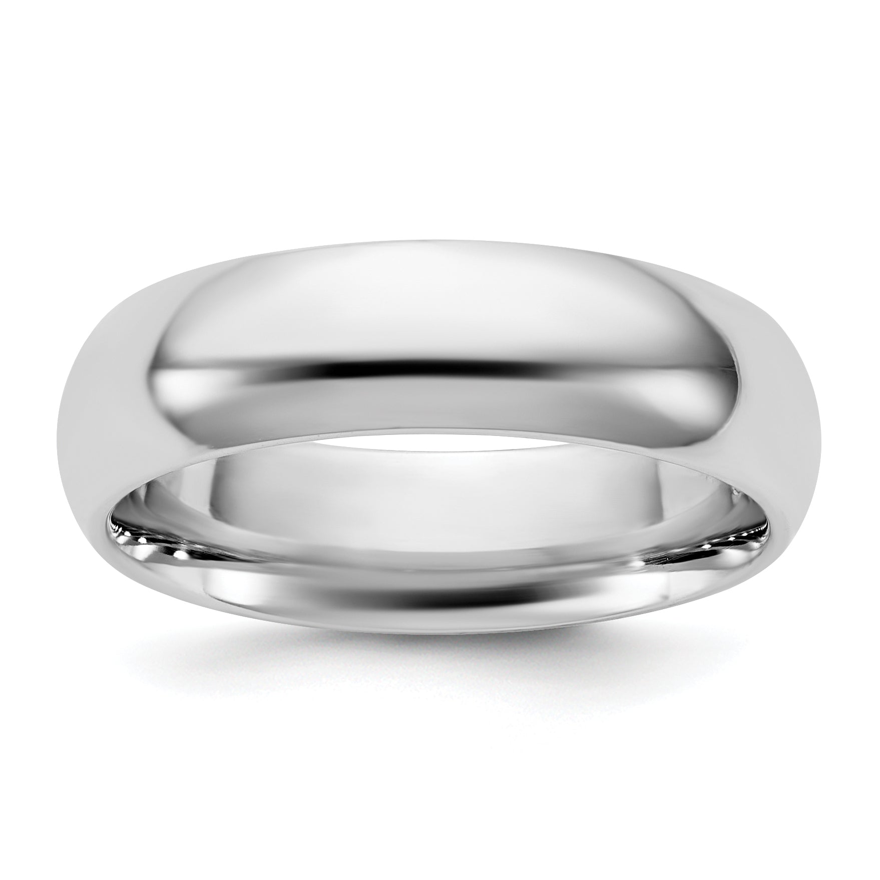 10K White Gold 10Kw 5.5mm Standard Comfort Fit Band Size 9.5