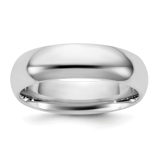 10K White Gold 10Kw 5.5mm Standard Comfort Fit Band Size 12.5