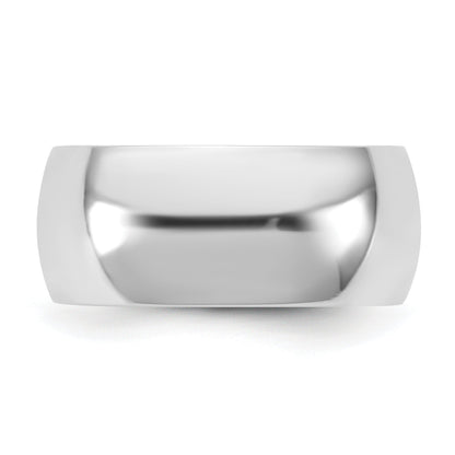 10K White Gold 10Kw 9mm Standard Comfort Fit Band Size 7
