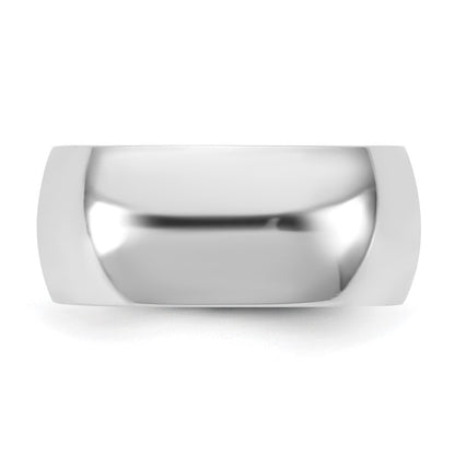 14K White Gold 9mm Standard Comfort Fit Band