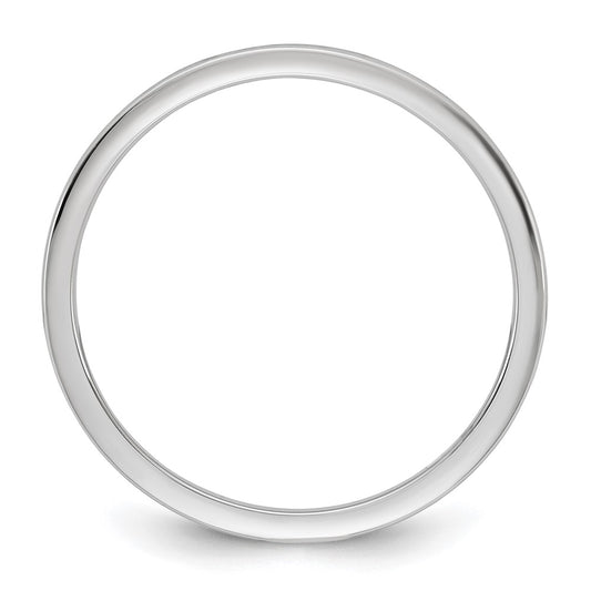 10K White Gold 10Kw 1mm Lightweight Comfort Fit Band Size 11.5