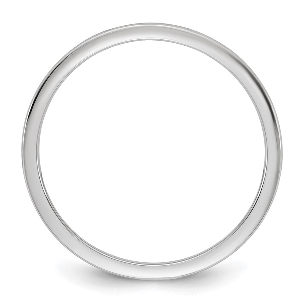 14K White Gold 1mm Lightweight Comfort Fit Band