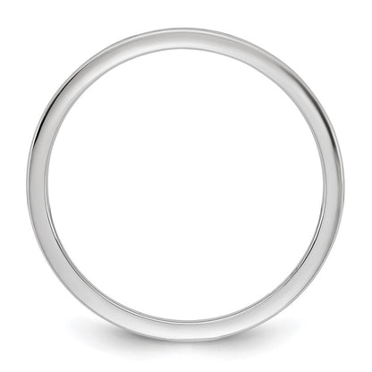 14K White Gold 1mm Lightweight Comfort Fit Band
