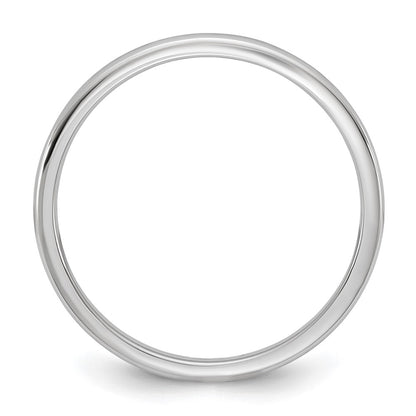 10K White Gold 10Kw 1.5mm Lightweight Comfort Fit Band Size 5.5