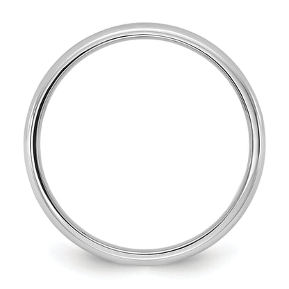 10K White Gold 10Kw 2.5mm Lightweight Comfort Fit Band Size 4