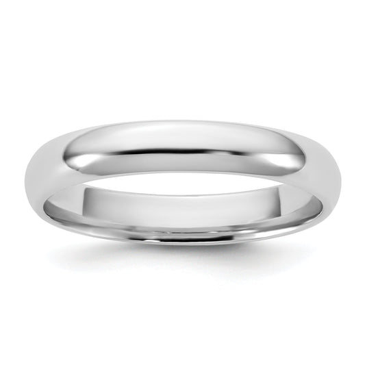 10K White Gold 10Kw 3.5mm Lightweight Comfort Fit Band Size 13.5