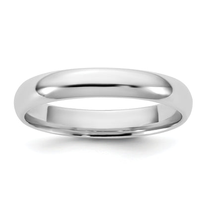 10K White Gold 10Kw 3.5mm Lightweight Comfort Fit Band Size 4