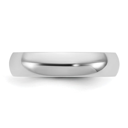 10K White Gold 10Kw 4.5mm Lightweight Comfort Fit Band Size 5.5