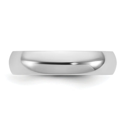 10K White Gold 10Kw 4.5mm Lightweight Comfort Fit Band Size 8